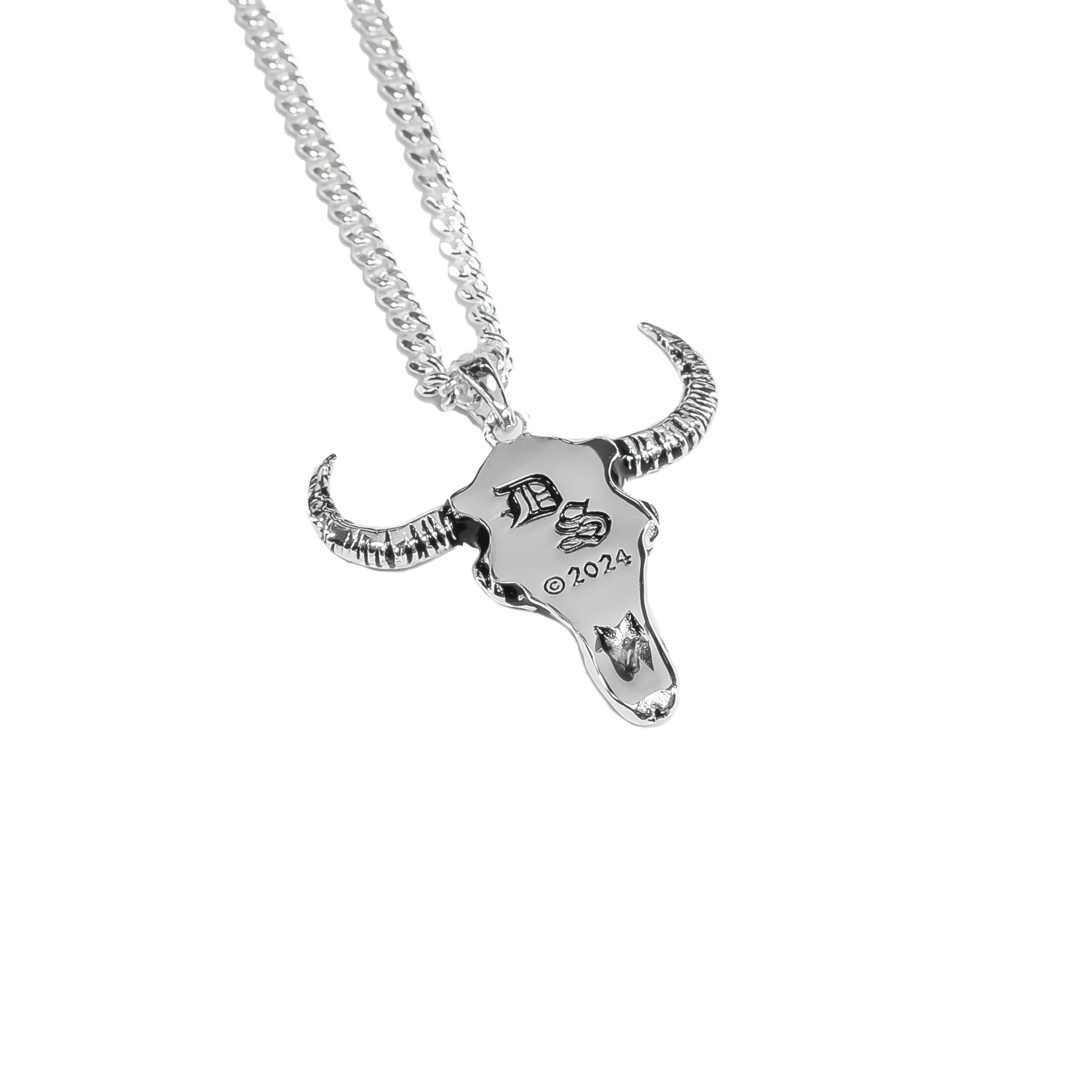 Raging Bull Skull Necklace