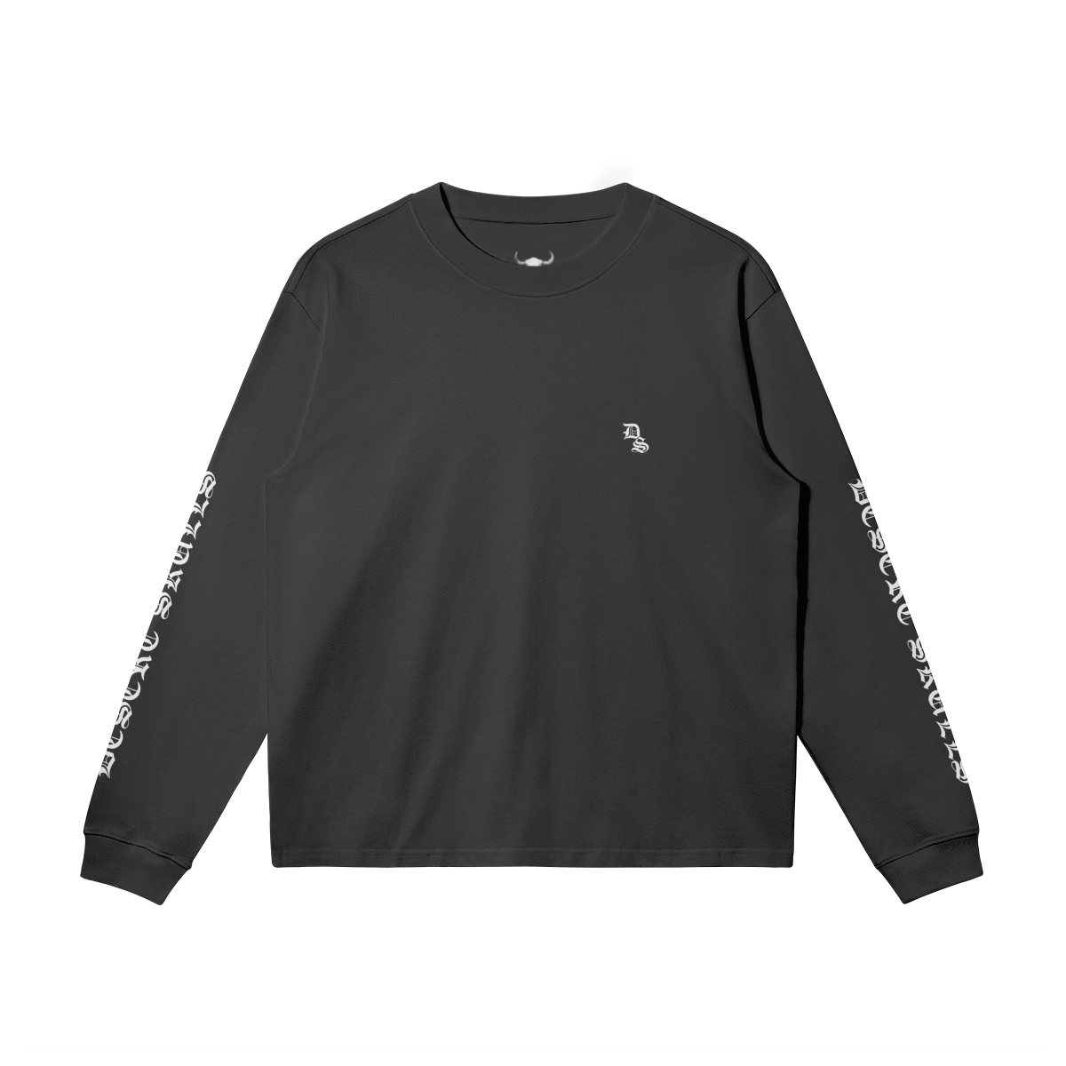 Vertical Logo Long Sleeve Crewneck T-Shirt