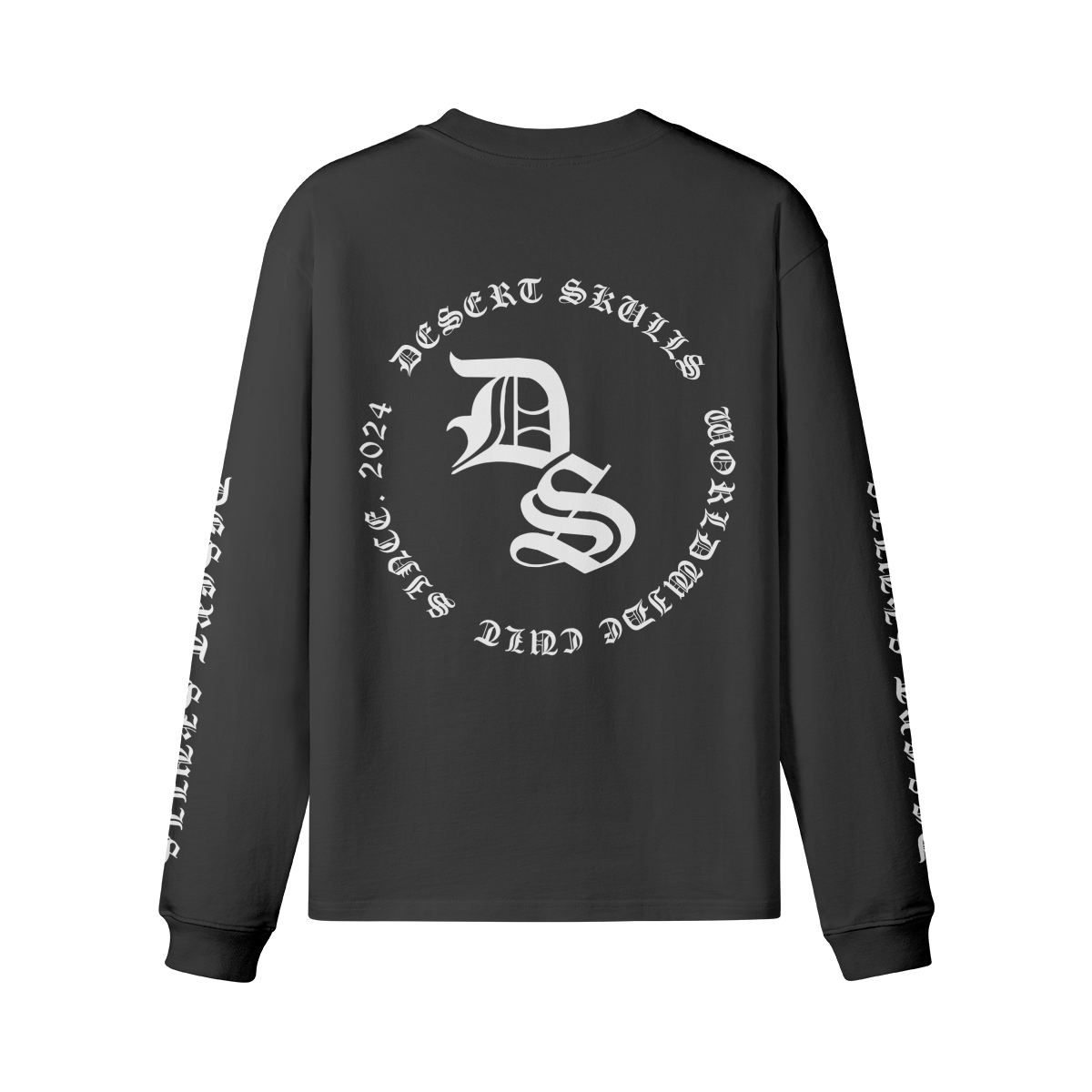 Vertical Logo Long Sleeve Crewneck T-Shirt