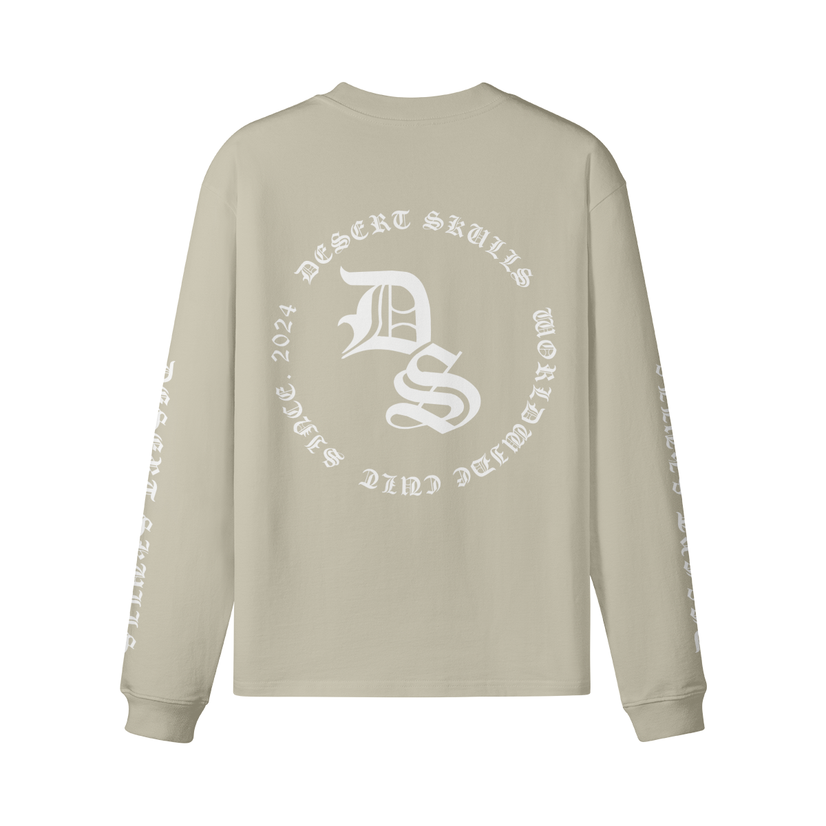 Vertical Logo Long Sleeve Crewneck T-Shirt