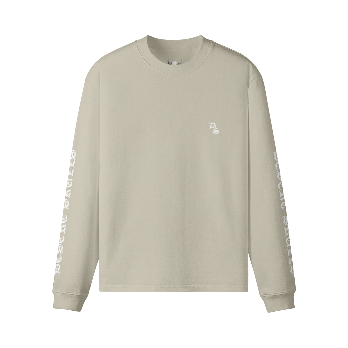 Vertical Logo Long Sleeve Crewneck T-Shirt