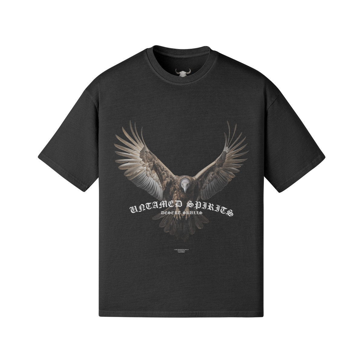 Oversized Desert Vulture Graphic T-Shirt